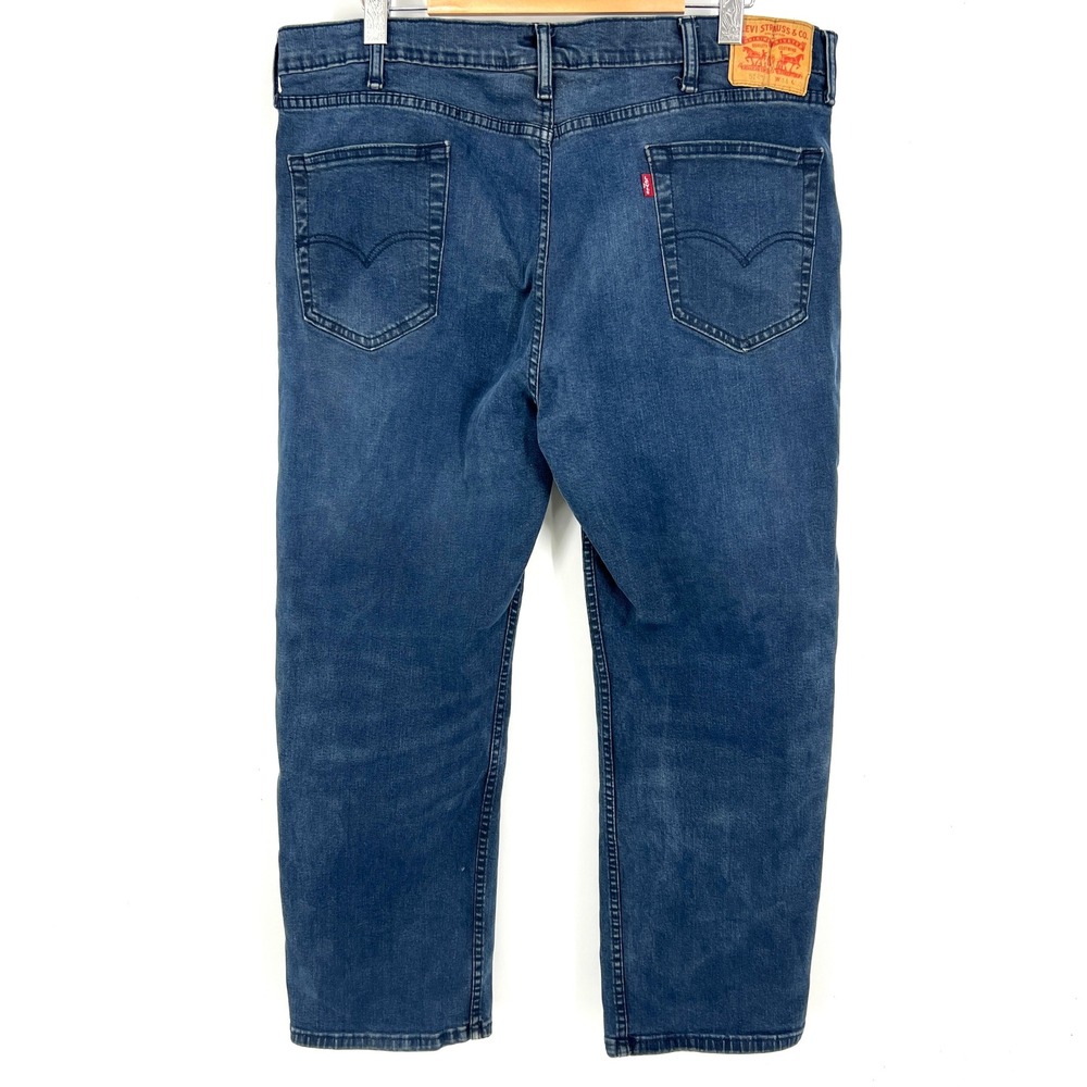 Levis 514 Straight Fit Mens Jeans 44x30 Medium Wash Blue Denim 28726-0003 - Picture 2 of 10